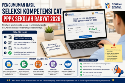 SimulasiCAT.ID - Hasil Seleksi Kompetensi CAT PPPK Sekolah Rakyat 2026 Diumumkan, Begini Cara Cek Kelulusan dan Tahapan Selanjutnya