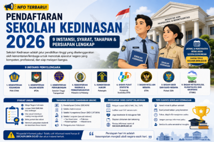 SimulasiCAT.ID - Jadwal Pendaftaran Sekolah Kedinasan 2026: 9 Instansi yang Perlu Dipantau, Syarat, Dokumen, Tahapan Seleksi, dan Strategi Lolos